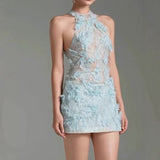 Plataz Vietnamese Small Dress Handmade Lace Birthday Engagement Thin Dress Woman In 2025