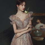 Plataz Dress Woman 2025 New Summer Temperament Banquet Presided Over A Word Shoulder Name And Long Dress Dress Dress