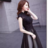 Plataz Dress 2025 New Fashion Black Banquet Host Noble Elegant Dress Party Woman