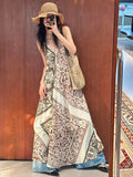 Plataz Years Of Holiday Style Design Feel Beautiful Seaside Print Slings Niche Clenient Dress