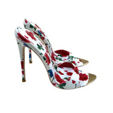 Plataz Summer Word Drag High Heel Shoes 12CM Tip Finger Fine Heel Sexy Printed Women's Shoes High Quality Shoes