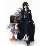 Plataz Swallow Planet Chinese Style Improve The Chinese Element Of Women's Coat Vest Shirt Half Skirt Set 6954