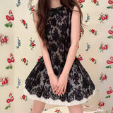 Plataz Sleeveless 24 Early Spring New South Oil High-Sand Sweet Lace Embroidery To Get The Dress Holiday Style Ponve Skirt