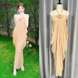 Plataz New Songchen Robe Sense Ocean Wind Color Mesh Sling Skirt