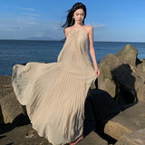 Plataz Summer New Thai Seaside Holiday Dress To Take Pictures Wearing A Big Swing Fairy Suit Dress Woman