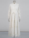 Plataz Temperament Bohemian Embroidery Design 2025 New Tonic Design Single-Drip Buckle Dress Woman