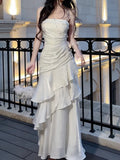 Plataz New [Iris Jasmine] Niche High-End Sling Dress Adult Fishtail Birthday Dress HZ0628