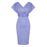 Plataz Summer New V-Neckless Banded Dress Sexy Elegant Evening Dress Party Tight Dress