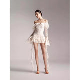 Plataz Natai Shoulder Small Design Embroidery Heavy Industry Ribbon Exquisite Thin Dress