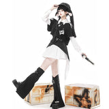 Plataz Teased Original Nocturnal Rabbit Lolita Girl Lolita Dress Dress Dress Leg Set 7045