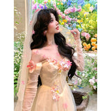 Plataz Tea Evening Dress Beautiful Breast Xian Sen In The Escape Princess Dress Birthday Dress High-Sensing Dress