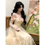 Plataz Tea Evening Dress Beautiful Breast Xian Sen In The Escape Princess Dress Birthday Dress High-Sensing Dress