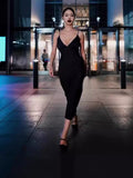 Plataz Black Suspension Sexy Fashion Tight Dress For Summer 2024 Summer