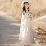 Plataz Design New Flower Room Set Hanfu Women's Element Jacket Sling Skirt Set Autumn And Winter 8495