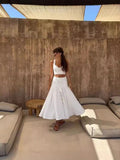 Plataz Summer Australian Holiday Cowboy Sling + Milky Bagfish Tail Half-Socked Skirt Set