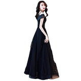 Plataz Evening Dress 2025 Spring Shoulder Birthday Dinner Party Host Art Examination Dress Woman