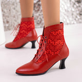 Plataz And Short Boots Women Autumn And Winter Lace-Strace Lace-On-Ann Unprecedented Lace For Women And Ankle Boots In Front Of The Lace Of Martin Boots High Quality Shoes