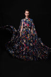 Plataz 2025 Autumn New Round Collar Cloak Dress Design Waist Long Dress Dress Woman