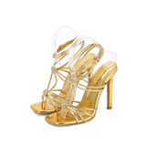 Plataz Head Show With Diamond Buckle Roman Word With Sandals Lazada Women Sandals High Quality Shoes