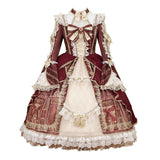 Plataz Baroque Palace Lolita Women's Long Sleeve Dress Everyday Cute Lolita Sweet Dress 6915