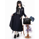Plataz Swallow Planet Chinese Style Improve The Chinese Element Of Women's Coat Vest Shirt Half Skirt Set 6954