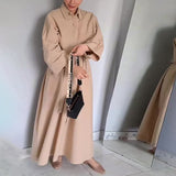 Plataz Autumn And Summer General Women's High-End Waistless Sleeve Long Skirt Long-Sleeved Button-Set Two Sets