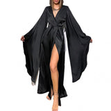 Plataz East Autumn And Winter Comfortable Leisure Temperament Home Lady Tied With A Night Gondor Robe Women's Dress