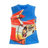 Plataz Summer Model Aircraft Printed Vest Sleeveless Coat Women's Top Vest Y2k Harajuku Top DJPT