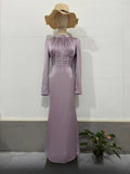 Plataz Spring Cundress Long Sleeves And Flaws With Irregular Long Dress Dress Woman