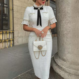 Plataz New On-Line Hot Selling Coarse-Fang Small Fragrant Style Dress DJPT