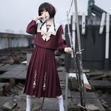 Plataz Morning Bell Bunnies Drum JK Uniform Skirt Basic Orthodox Sailor Suit Academy Style Set 6478