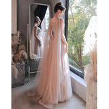 Plataz Examination Evening Dress Female Banquet Temperament Light Luxury Small High-End Atmospheric Host Tuxing Performance Dress High Sense