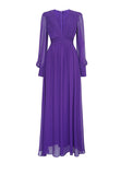 Plataz Spring And Summer Fashion Sexy Deep V Collar Silk Silky Swash Generous Temperament Dress Dress