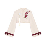 Plataz Design Of Camellia About The Chinese Style To Improve The Chinese Elements Of Women's Top Dress Suit 8827