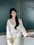 Plataz Gaoding 2024 Early Spring New Advanced New Chinese Coat Embroidery Light National Wind Collar Splicing Top