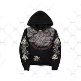 Plataz 2025 New Direct Selling Retro Gothic Hop Long-Sleeved 3D Sweaty Loose Hooded Sport DJPT