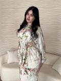 Plataz 2025 New Goddess Fan Fashion Temperament Famous Silk Comfortable Set