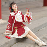 Plataz Tour Dragon Hechun Chinese Style Improvement Han Element Female Vest Dress Skirt Dress Dress 6962