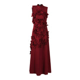 Plataz Temperament Elegant Wind Dress 2025 Summer New Collar Bow Flower Design Feeling Dress Dress Woman