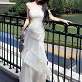 Plataz New [Iris Jasmine] Niche High-End Sling Dress Adult Fishtail Birthday Dress HZ0628