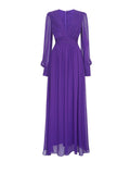 Plataz Spring And Summer Fashion Sexy Deep V Collar Silk Silky Swash Generous Temperament Dress Dress