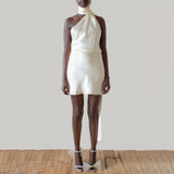 Plataz Dress Female Feel-Back Skirt Can Adjust The Hanging Neck And Set Of Skirts