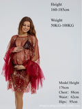 Plataz Independent Design Pregnant Woman Sexy Lace Pregnant Woman Photo Studio Photo Clothes Champagne Maternity