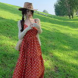 Plataz Bo Oat Hanging Dress Xinjiang Tourism Wearing Retro Dress Holiday Dress Woman Summer