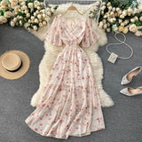 Plataz Vacation Dress Summer 2025 New Sexy V To Receive Long-Lost Lanky Chopped Beach Skirt DJPT