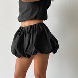 Plataz Women's Clothing 2024 Summer New Fashion Solid Color Two-Peared Thoracic Skirt DJPT