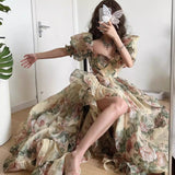 Plataz Yellow-Bottomed Colorful Rose Wedding Dress 2025 New Dress Dress Dress Dress HZ0628