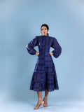 Plataz Early Spring High-End Fashion Elegant Collar Heavy Industry Embroidery Single Buckle Dress Dress Dress Dress Dress Dress Dress Woman