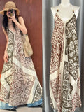 Plataz Years Of Holiday Style Design Feel Beautiful Seaside Print Slings Niche Clenient Dress
