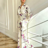 Plataz 2025 New Women's Solid-Colored Long-Sleeved Jacket Half-Dress Fashion Suit